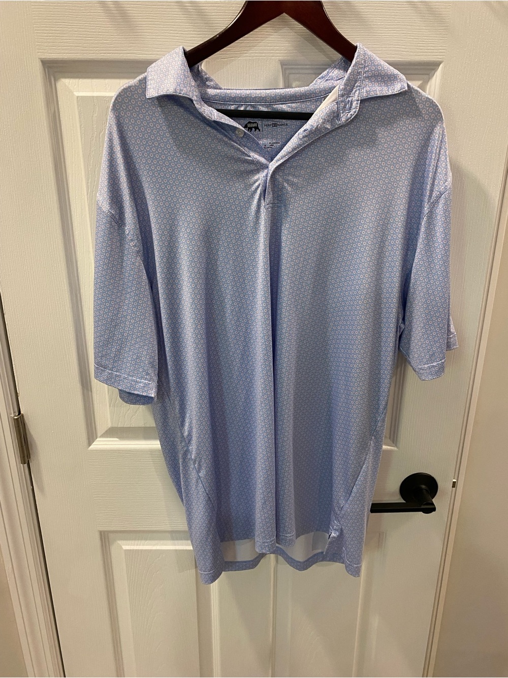 Onward Reserve Men's Light Blue Short Sleeve Polo Shirt - Extra Large